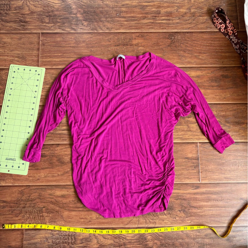Vibrant Pink Long Sleeve Top